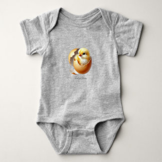 Body Pequeno para Bebê com Pintinho Nascente
