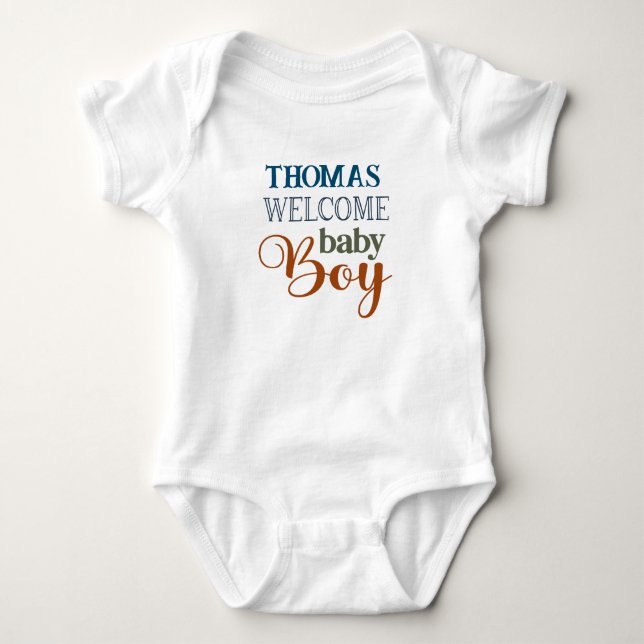 Body Personalizado de Jersey para Bebê (Frente)