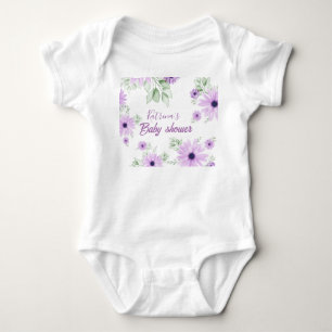 Body Personalizado para Bebê – Aquarela Violeta