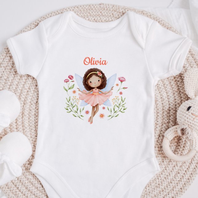 Body Personalizado Para Bebê Menina Com Uma Fada F (Criador carregado)