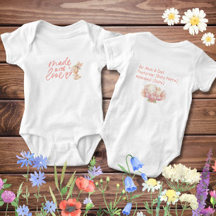 Body Personalizado para Bebê Menina Recém-Nascida