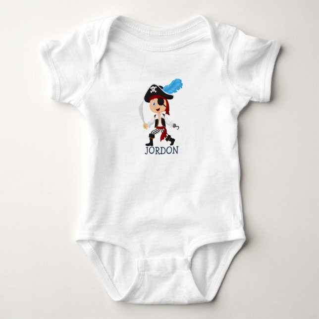 Body Pirata Encantador para Bebê (Frente)