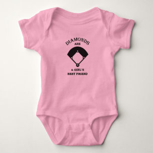 Bodysuit da camisa do bebê do basebol do amigo de