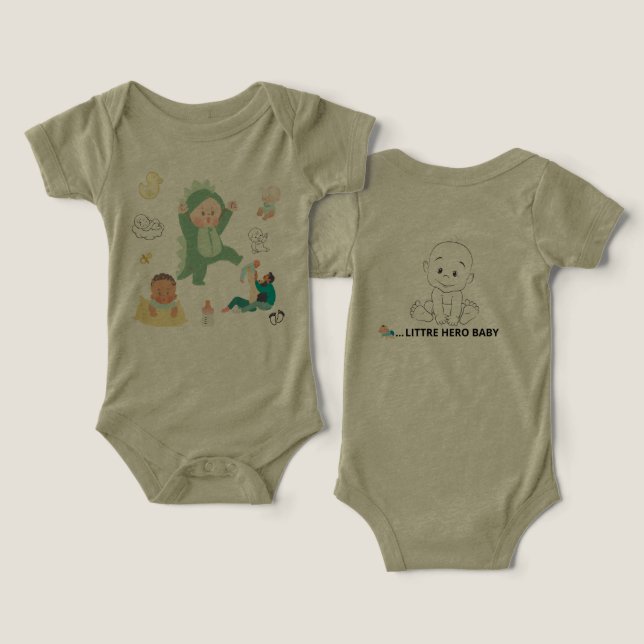Bodysuit Fofo e Macio para Bebê – Bella+Canvas Tri (Design Frente e Verso)