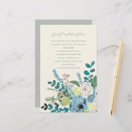 Boêmia, água verde-chic Flowers, informações de co