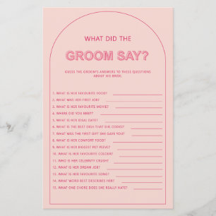 Boêmia, o que o noivo disse chá de panela