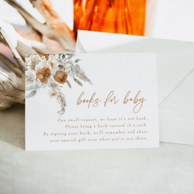 BOHEME Boho Terracotta Livros Florais para Cartão  (Criador carregado)