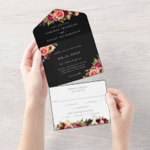 Bohemian Blooms Casando Tudo Em Um Convite