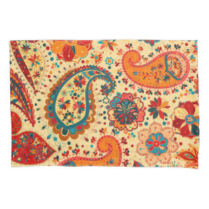 Bohemian bonito colorido retro Paisley de Boho