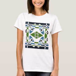 Bohemian Chintz 1 Camiseta Verde Azul