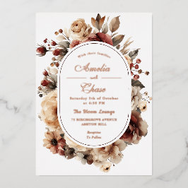 Bohemian Frame Floral Dourado Casamento