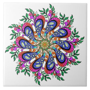 Bohemian Mod Floral Mandala
