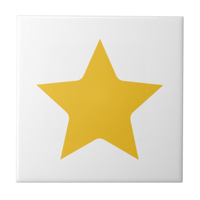 Bohemian Modern Boho Yellow Dourada Star White (Frente)