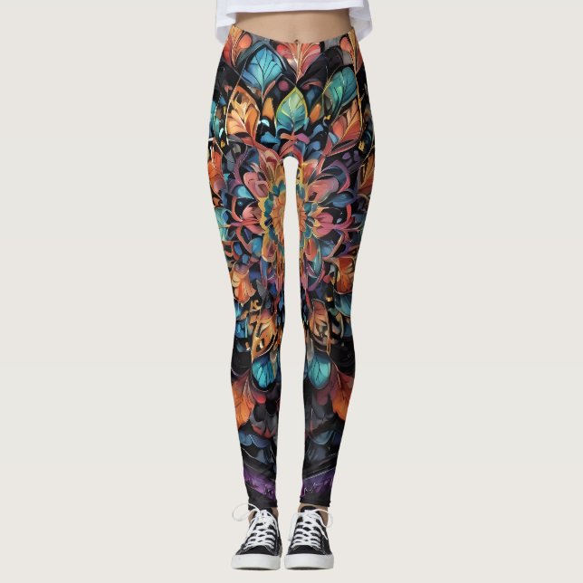 Bohemian Paisley no 3 Leggings (Frente)
