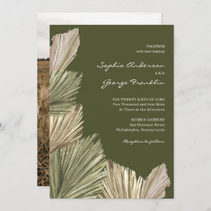 Bohemian Palm Deixa Convite para Casamento com Fot