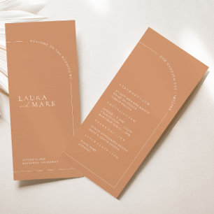 Bohemian Rust Arch Minimalist Wedation Program