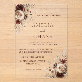 Bohemian Vintage Floral All Seasons Casamento