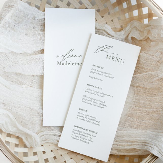 Bohemian Wedding Menu com Guest Name e Script (Criador carregado)
