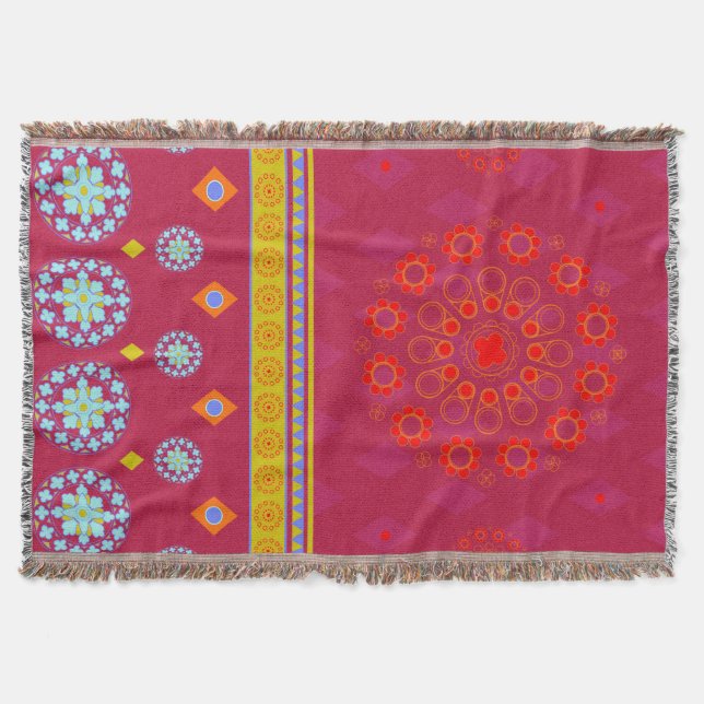 BOHO1 Mandala - Cobertor (Frente)