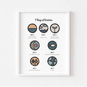 Boho 7 dias de poster de criação