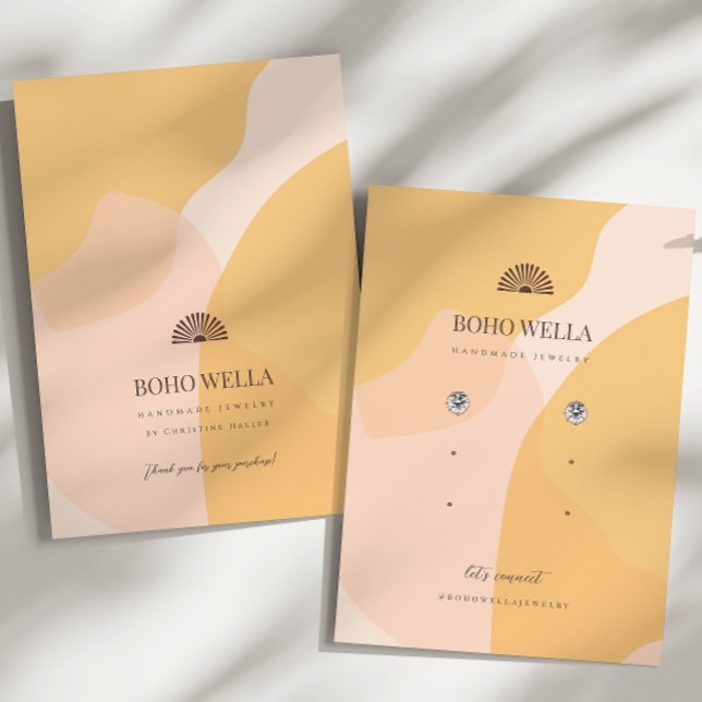 Boho Abstrato forma o monitor com o logotipo (Criador carregado)