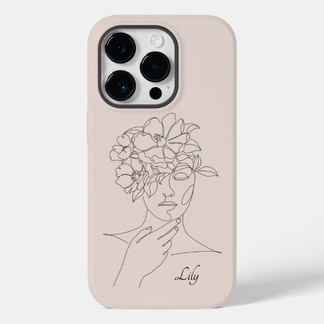 Boho Abstrato Simple Line Art, Boho Chic (Verso)