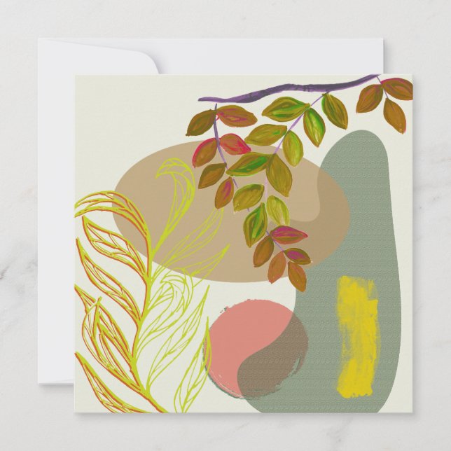 Boho Amarelo Botânico Verde (Frente)