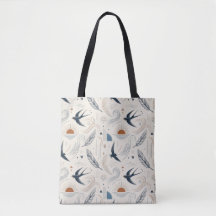 Boho Andorinha & Sol Tote Bag