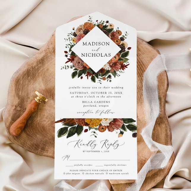 Boho Autumn Floral Wedding (Criador carregado)