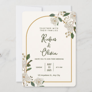 Boho Autumn Wildflower | Convite Para Casamento Bo