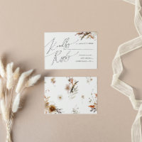 Boho Autumn Wildflower | Placa RSVP