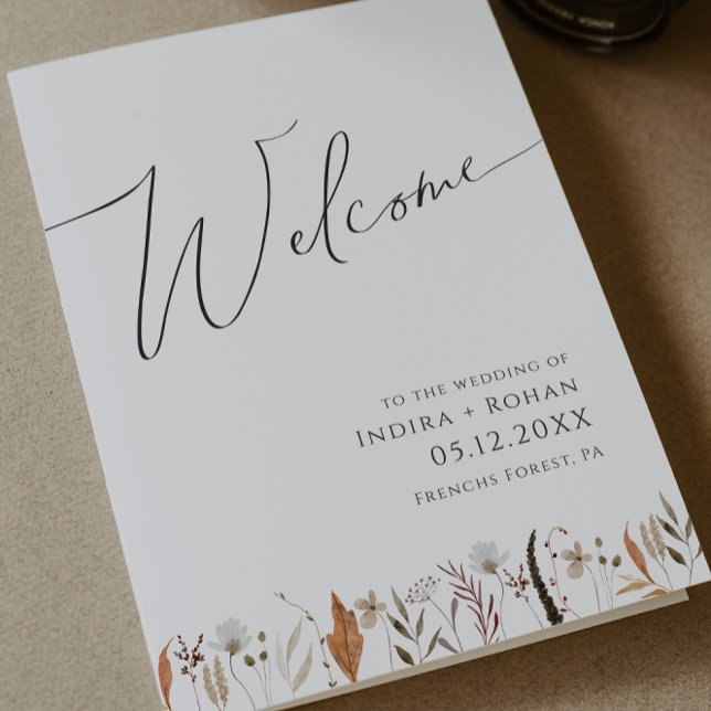Boho Autumn Wildflower | Programa Casamento Dobrad (Criador carregado)