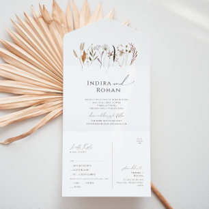 Boho Autumn Wildflower Selo E Envio Casuais