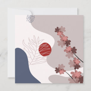 Boho Azul Magenta Botânico