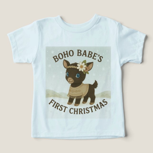 Boho Babe's First Christmas!  (Design frontal)