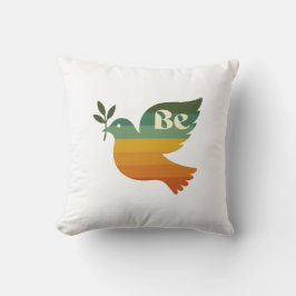 Boho Be Peace Retro Holiday Almofada de Arremesso