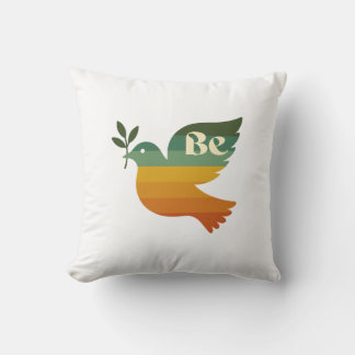 Boho Be Peace Retro Holiday Almofada de Arremesso