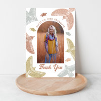 Boho Birds | Cartão de Agradecimento de Formatura 