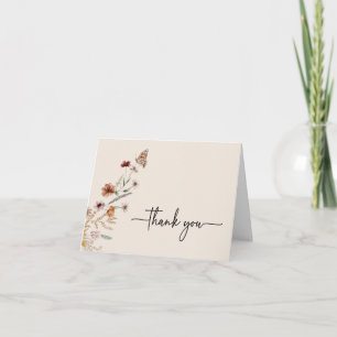 Boho Birthday Cartões de agradecimentos