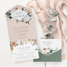 Boho Blooms | Casamento Floral Geométrico Moderno