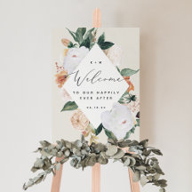 Boho Blooms - Sinal de Conselho de espuma de boas-