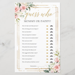 Boho blush cor-de-rosa mamãe de ouro floral ou jog