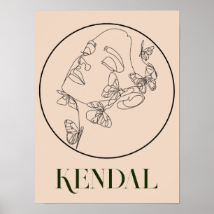 Boho Bohemian Abstrato Minimesyle Poster