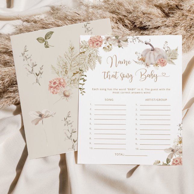 Boho bompkin Nome do jogo de chá de fraldas (Criador carregado)