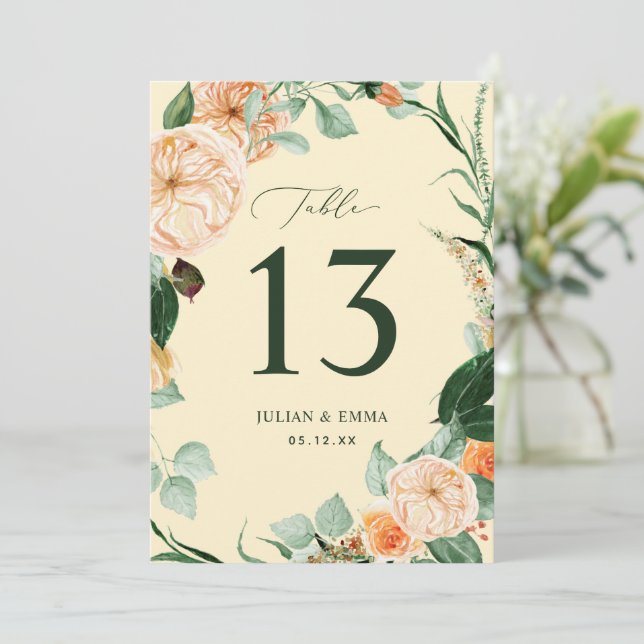 Boho Botânico Amarelo Verde Amarelo Floral Persona (Em pé/Frente)