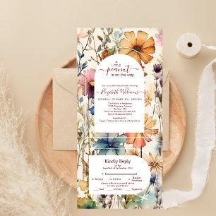 Boho Botânico Aquarela Chá de fraldas de Flores Se