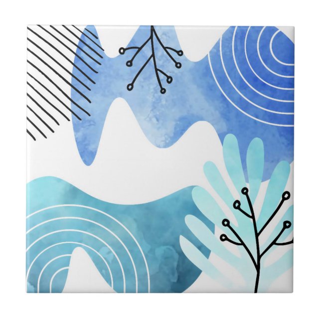 Boho Botânico Minimalista deixa linhas de arte (Frente)