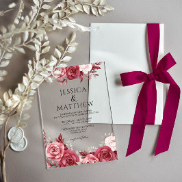 Boho Burgundy Floral Wedding