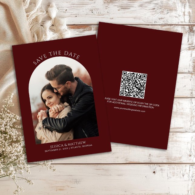 Boho Burgundy Photo Arch Wedding (Criador carregado)