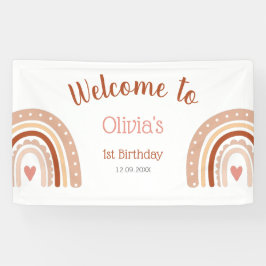 Boho Cachorro do Arco-Íris primeiro aniversario Be